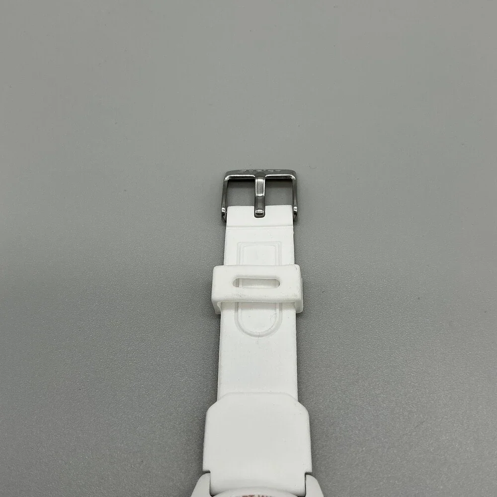 Socico Mens Watch 42mm White Dial Red Numbers White Sport 50M Luminous
